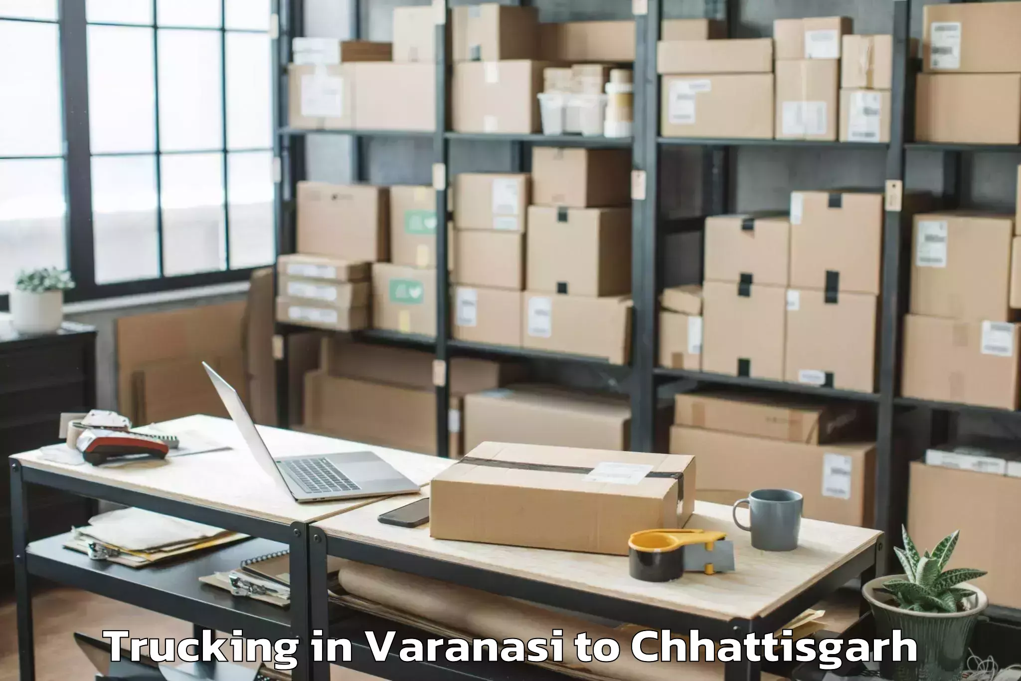 Get Varanasi to Chirimiri Trucking